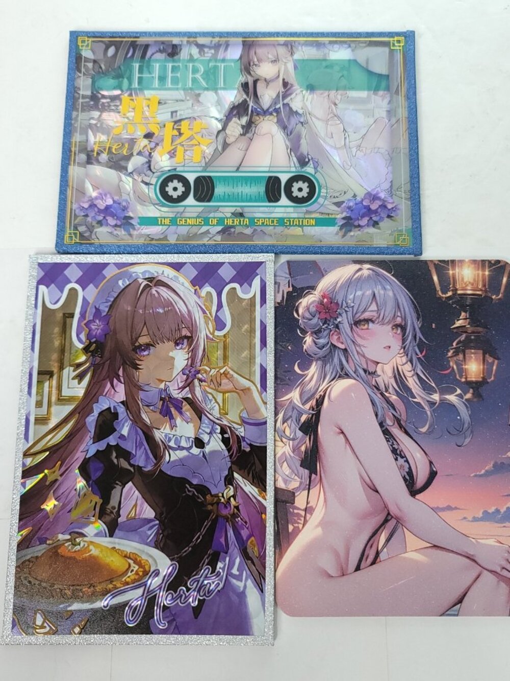 Herta Cooking Honkai Anime Waifu Art Oversized Board A6 Lot of 3
